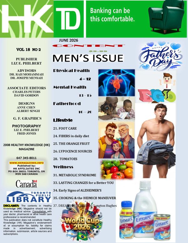 June 2026 Men’s Issue cover featuring health, fatherhood, lifestyle, wellness, and Father’s Day themes.