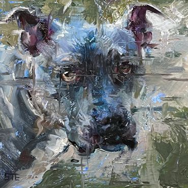 "Big Baby", 8x8 Oil on Cradled Wood Panel - AVAILABLE