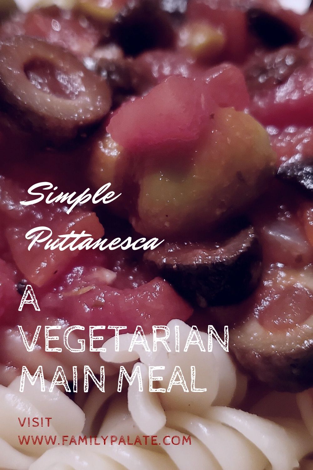 Vegetarian main meal, no meat meals, quick and easy pasta recipes with few ingredients