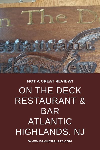 restaurants near me, Atlantic Highlands restaurant, Sandy Hook restaurants,  On The Deck Resturant