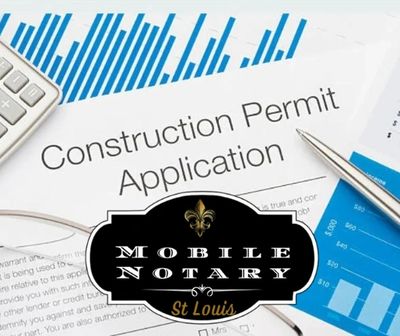 St Louis City building Permit, St Louis county building permit, building permits notarized 