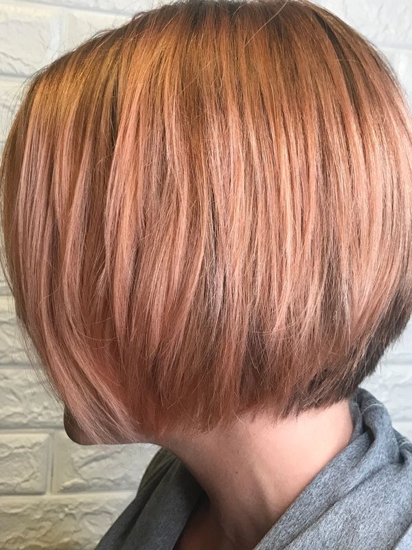 Rosy gold highlights