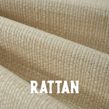 Close-up of woven rattan material showing its natural texture and pattern.