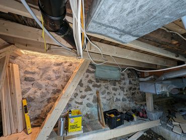 new subfloor structure for a 92years old house