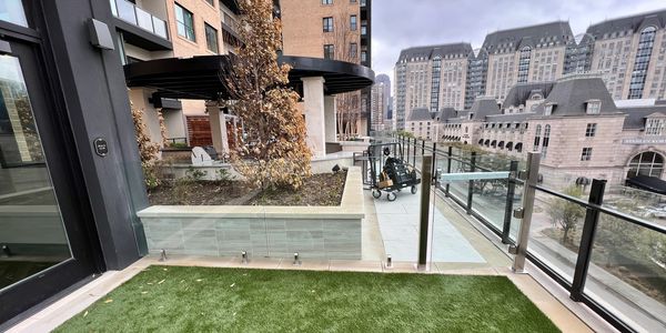 commercial glass fence, apartment glass fence, apartment pool fence