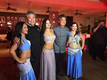bellydancing show with Alan Wong and Roy Yamaguchi 