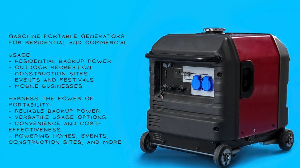 Gasoline Portable Generator Usage for residential and Commercial Purpose