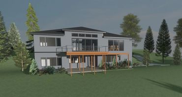 New construction near Deceptions Shores in the Pacific Northwest designed and built by Rubicon Homes