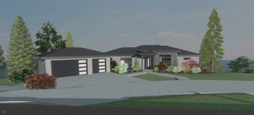 Custom home by Rubicon Homes in Anacortes, Washington with single floor living in a gated community.