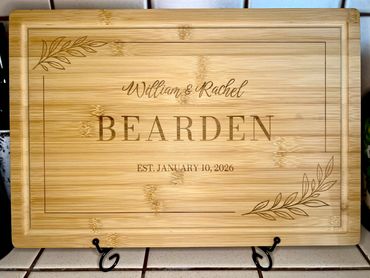 Personalized 18"x12" Cutting Board (starting at $45)