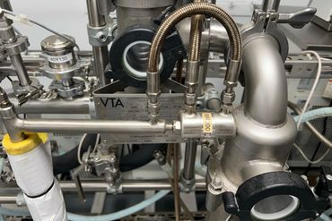piping for cooling in the distillation and purification equipment