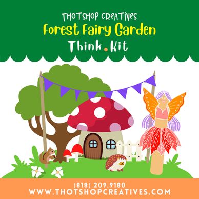 Fall Forest Fairy Themed Cardboard and Paint Craft Kit for Kids