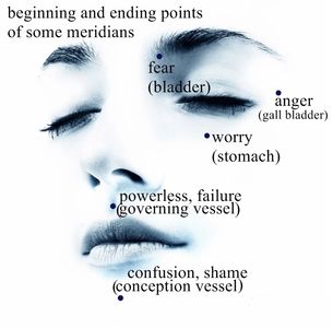 EFT Meridian Tapping points in the face