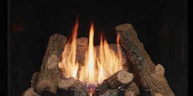 Select a fireplace or stove that is fueled by gas