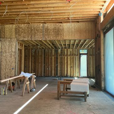 Interior walls 100% completed. Atherton, CA