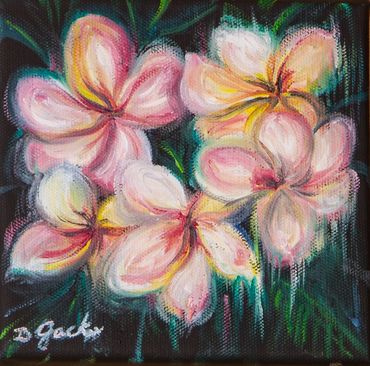   "Tropical Cluster" | Oil on Canvas | 6x6"  