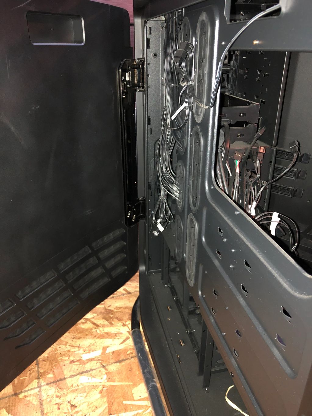 Server panel. In the beginning, cryptocurrency mining, late 2014 in Las Vegas, Nevada.