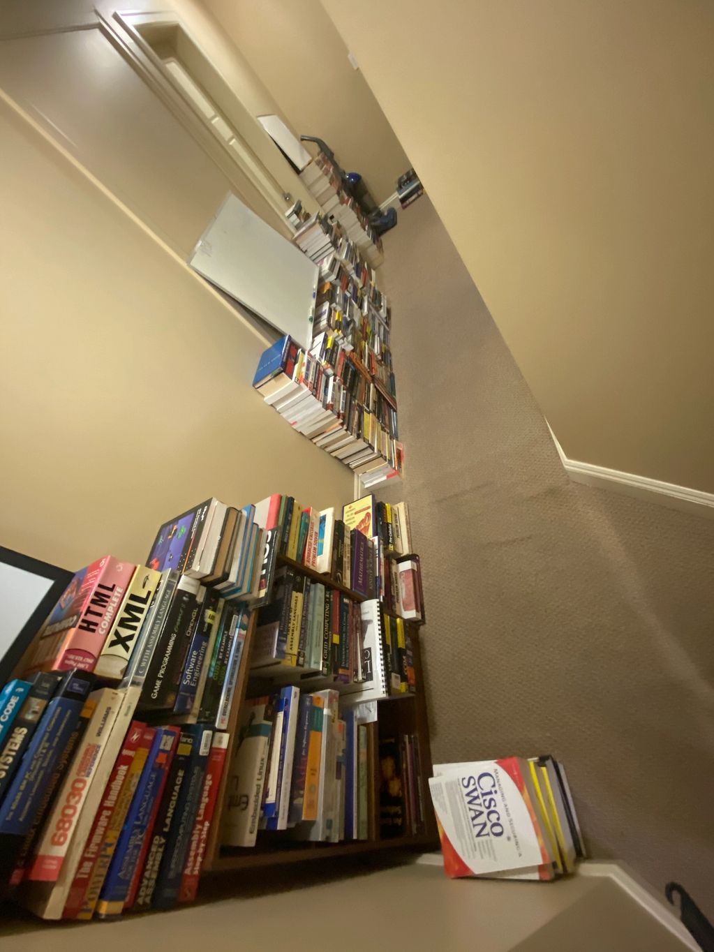 Constant study and research, Basement, library