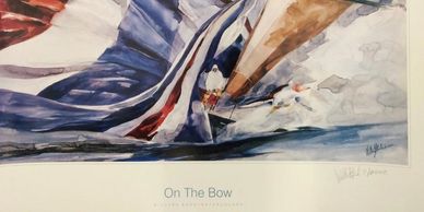 Willard Bond hand signed poster On The Bow