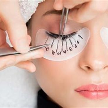 Long lashes with subtle eye makeup