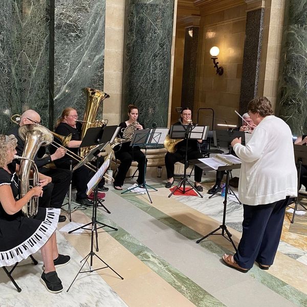 The Village Brass performing Taylor Brass & Band Publications brass ensemble music arrangements.