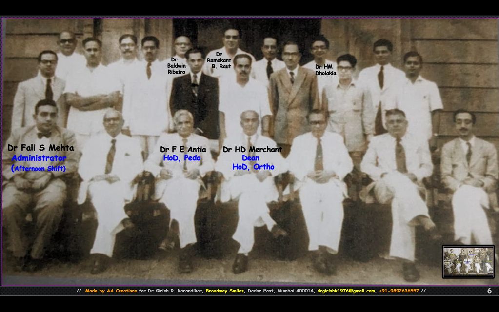Group portrait of medical professionals from an old photograph.