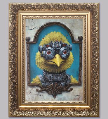 Big Bird Cyborg Part 2. Surreal Visions from and obnoxious mind. Cute weird. Bizarre and Beautiful. 