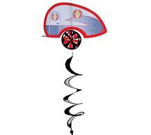 Retro Trailer Wind Spinner with Spinning Wheels-Hanging decorations for camping-RV Wind spinners