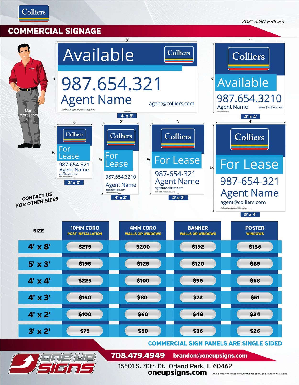 Colliers Real Estate Signs
