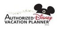 Authorized Disney Vacation Planner logo with Mickey Mouse silhouette.