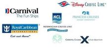 Logos of major cruise lines including Carnival, Disney, Royal Caribbean, and more.