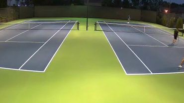 Tennis courts need security cameras. This one has a great view!