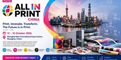 All In Print China 2026 event promoting innovation in printing and packaging technology.
