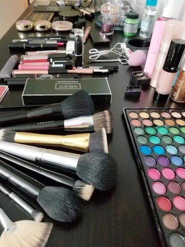 makeup setup