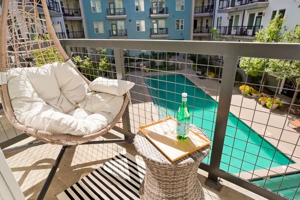 Our luxurious studio, The David, overlooking downtown Denver and stunning views of the mountains.