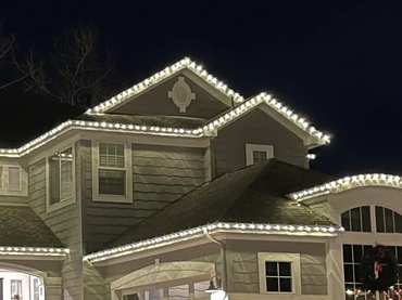 Elegant Soft White C9 Lights, Fully clipped
