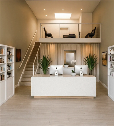 Proposed interior rendering of the Sanctuary Spa project in Long Beach, CA