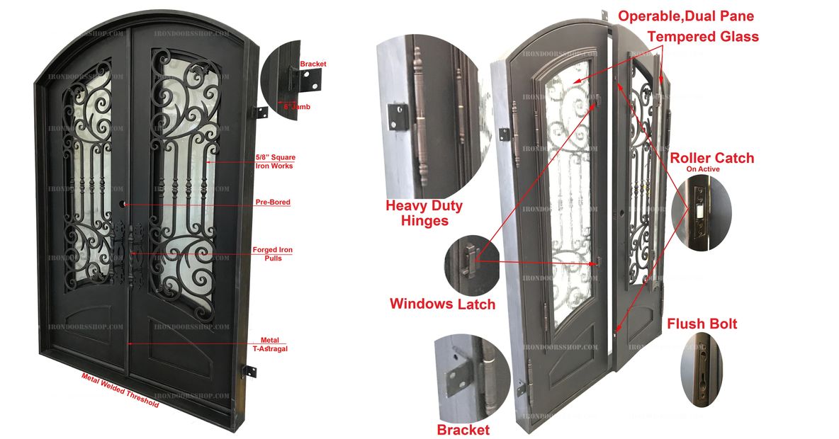 wrought iron doors specs