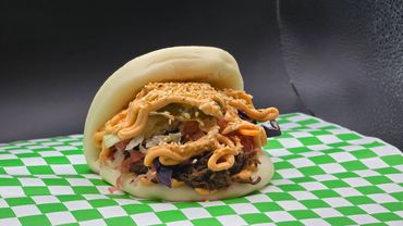 Korean Pulled Beef Bao Bun
