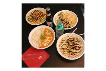 Rice Bowls with Beer and Soft Drink