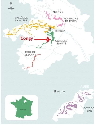 Map location of Congy