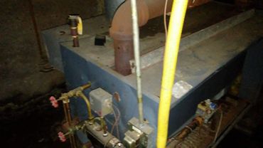 Lack of maintenance combined with continuous water damage caused corrosion to the gas boiler, recomm