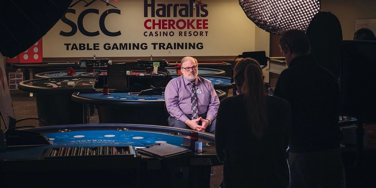 SCC Table Gaming interview at Harrah’s Cherokee Casino Resort in Western North Carolina.