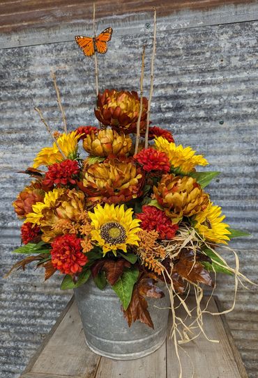Fall Suns in Metal Bucket