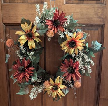 Fall Coneflower Wreath