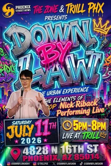 Event poster for Down By Law live performance in Phoenix.