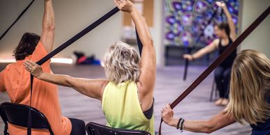 Palmetto Ellenton Bradenton Seated Yoga Stretch Chair Joint Relief Pain Relief Elder Yoga Sit and Tw