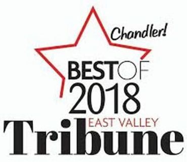 Logo for Chandler's Best of 2018 East Valley Tribune award.