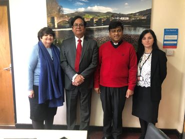 On visit to a British school 2020.