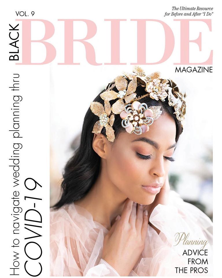 Lugener's Affair's couple featured in Black Bride Magazine